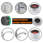 10Pcs Faucet Aerator Faucet Flow Restrictor Replacement Parts Insert Aerator for Bathroom or Kitchen
