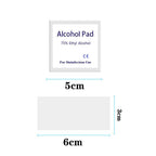 100 Pcs 75% Alcohol Disinfectant Cotton Slices Wet Wipe for Outdoor Skin Cleaning Care