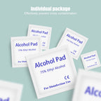 100 Pcs 75% Alcohol Disinfectant Cotton Slices Wet Wipe for Outdoor Skin Cleaning Care