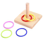 Stacking Ring Bird Toy Bird Trick Tabletop Toy Small Rings Toy Set for Parrots