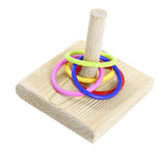 Stacking Ring Bird Toy Bird Trick Tabletop Toy Small Rings Toy Set for Parrots