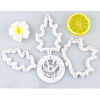 4PCS Fall Leaves Cutter Set Maple Leaf Cutter Set Washable Durable Christmas Leaf Cutting Mold