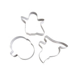 Halloween Cutter Molds Stainless Steel Cutters Cat Pumpkin Ghost Shaped Cutters Set
