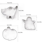 Halloween Cutter Molds Stainless Steel Cutters Cat Pumpkin Ghost Shaped Cutters Set