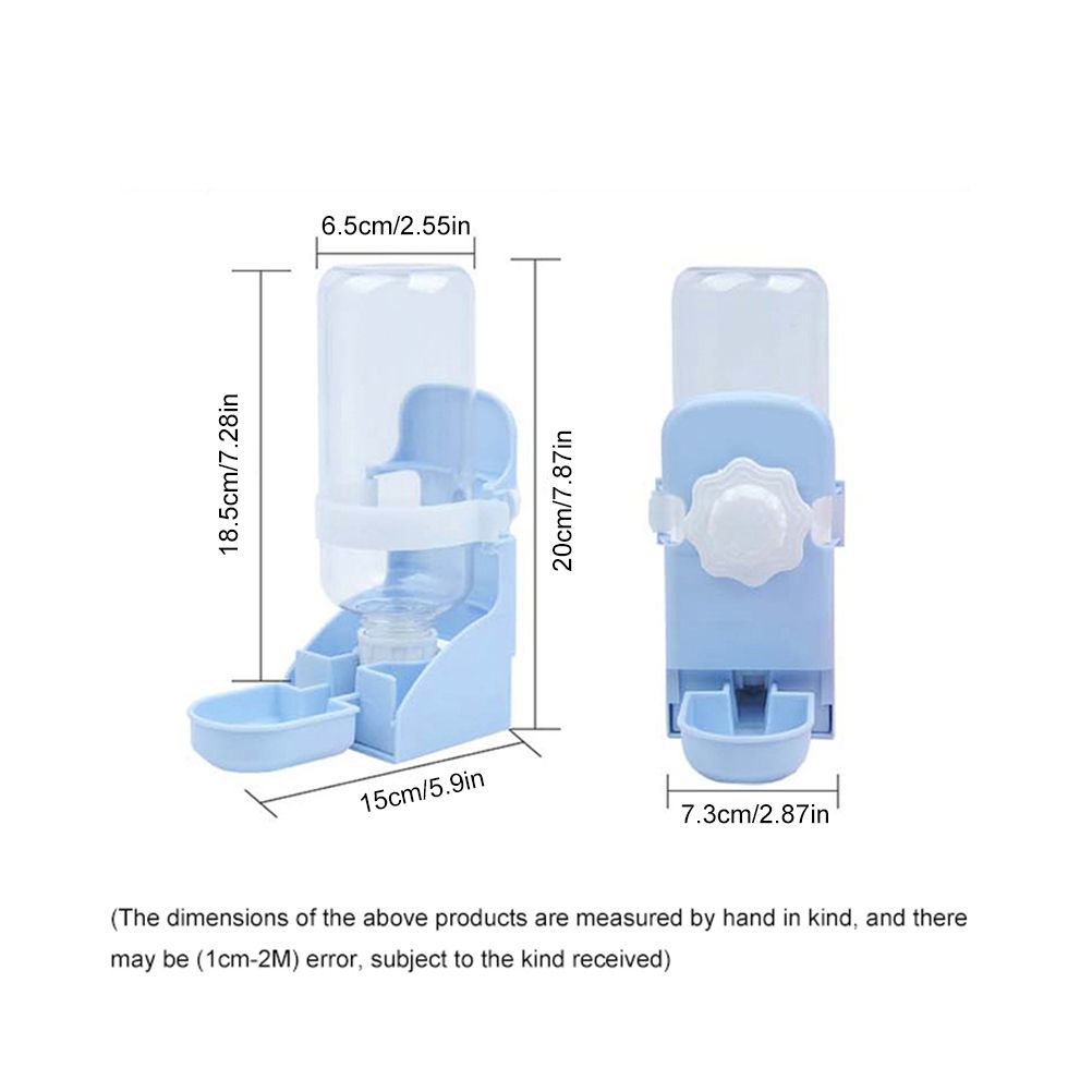 500ml Rabbit Water Feeder Pet Cage Suspended Water Dispenser Hanging Automatic Small Animal Water Bottle Bowl