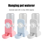 500ml Rabbit Water Feeder Pet Cage Suspended Water Dispenser Hanging Automatic Small Animal Water Bottle Bowl