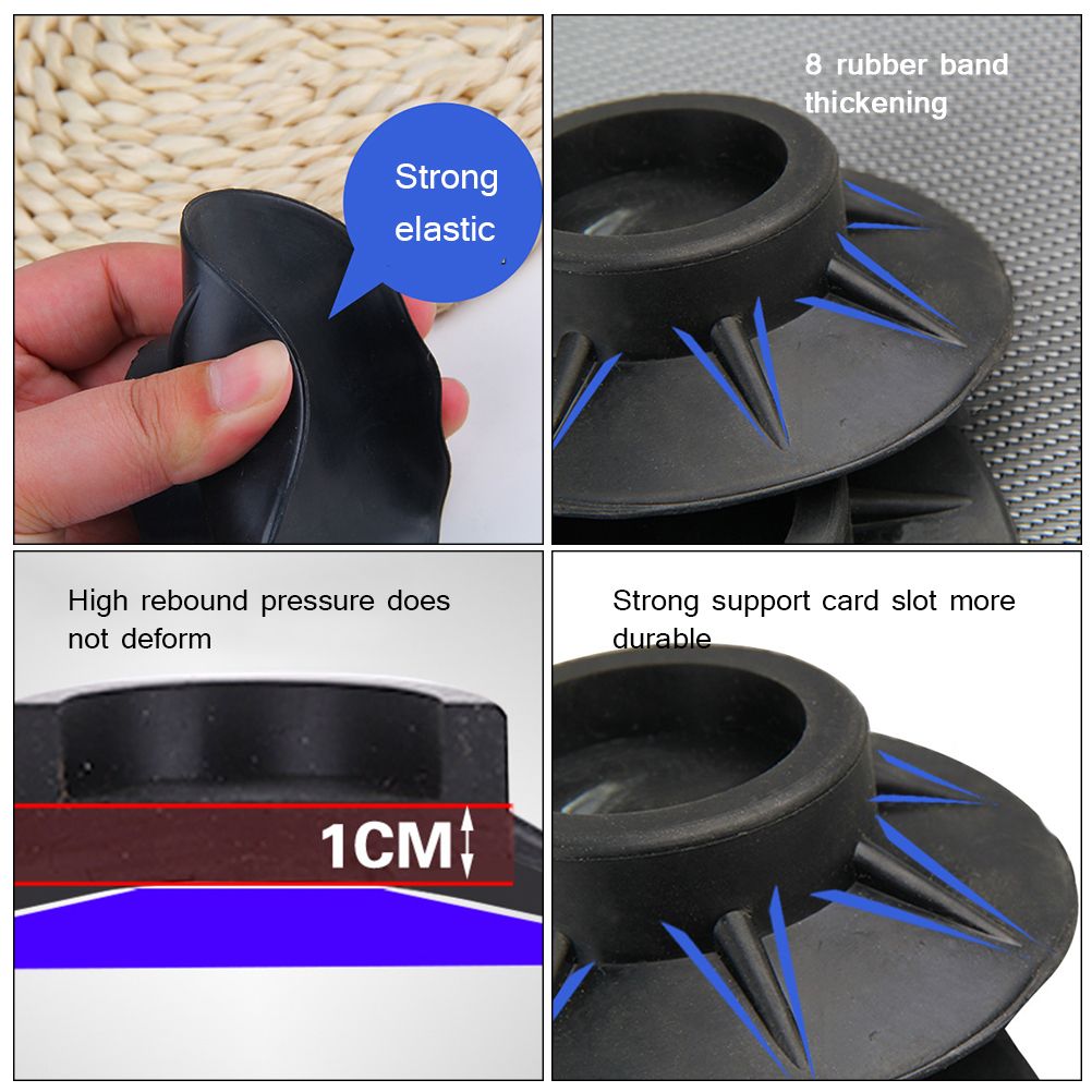 4PCS Washer Dryer Stabilizer Pads Antivibration and Anti Walk Pads Washing Machine Mats