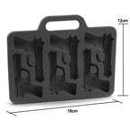 DIY Ice Handgun Shaped Ice Mold Tray Drink Accessories Safety Soft Silicone Mold for Chocolate Jelly