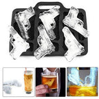 DIY Ice Handgun Shaped Ice Mold Tray Drink Accessories Safety Soft Silicone Mold for Chocolate Jelly