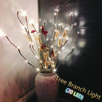 20 LED Indoor Tree Branch Light Party Wedding Home Garden Decor Fairy String Lamp