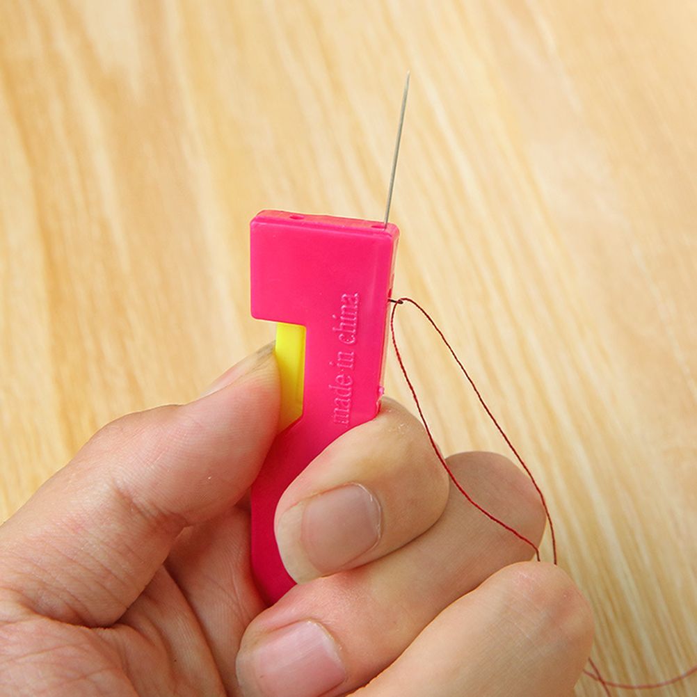 6pcs Automatic Threaders Plastic Needle Threading Device Sewing Needle Threaders