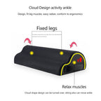 Foot Rest Under Desk Cushion Ergonomic Half Cylinder Pad for Extra Leg Support Soft Foot Stool Pillow for Office and Home Accessories