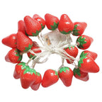 3 Meters 20LED Strawberry String Lights Battery Powered Indoor Outdoor Lighting Lamp for Wedding Home Birthday Garden Yard Patio Party Decorations