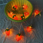 3 Meters 20LED Strawberry String Lights Battery Powered Indoor Outdoor Lighting Lamp for Wedding Home Birthday Garden Yard Patio Party Decorations