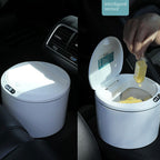 Desktop Sensor Trash Can Battery Operated Automatic Mini Waste Basket with Lid for Desk and Vehicle 3L