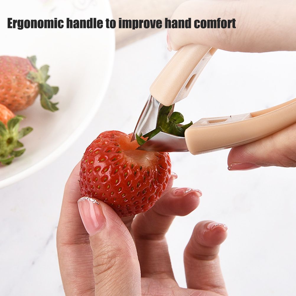 Strawberry Huller Pineapple Corer Fruit Vegetable Stem Remover Portable Kitchen Gadget