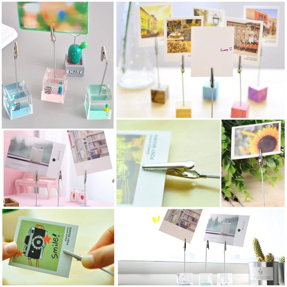 50 PCS Photo Holder Clip Memo Clip Decorate Accessories for DIY Photo