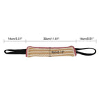 1PC Natural Coarse Hemp Dog Bite Toy with 2 Handles Dog Training Toy