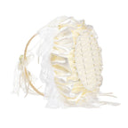 Wedding Flower Basket Wedding Flower Girl Basket Hand Woven Lace Wedding Basket