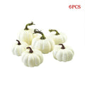 6PCS Different Sizes Fake Pumpkins Foam Pumpkins Toy for Halloween Decoration