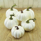 6PCS Different Sizes Fake Pumpkins Foam Pumpkins Toy for Halloween Decoration