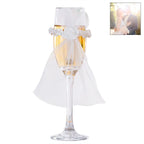 8Pcs/4Set Wedding Wine Cups Decoration Marriage Bride And Groom Champagne Glasses Cup Party New Year Ornaments