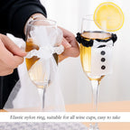 8Pcs/4Set Wedding Wine Cups Decoration Marriage Bride And Groom Champagne Glasses Cup Party New Year Ornaments