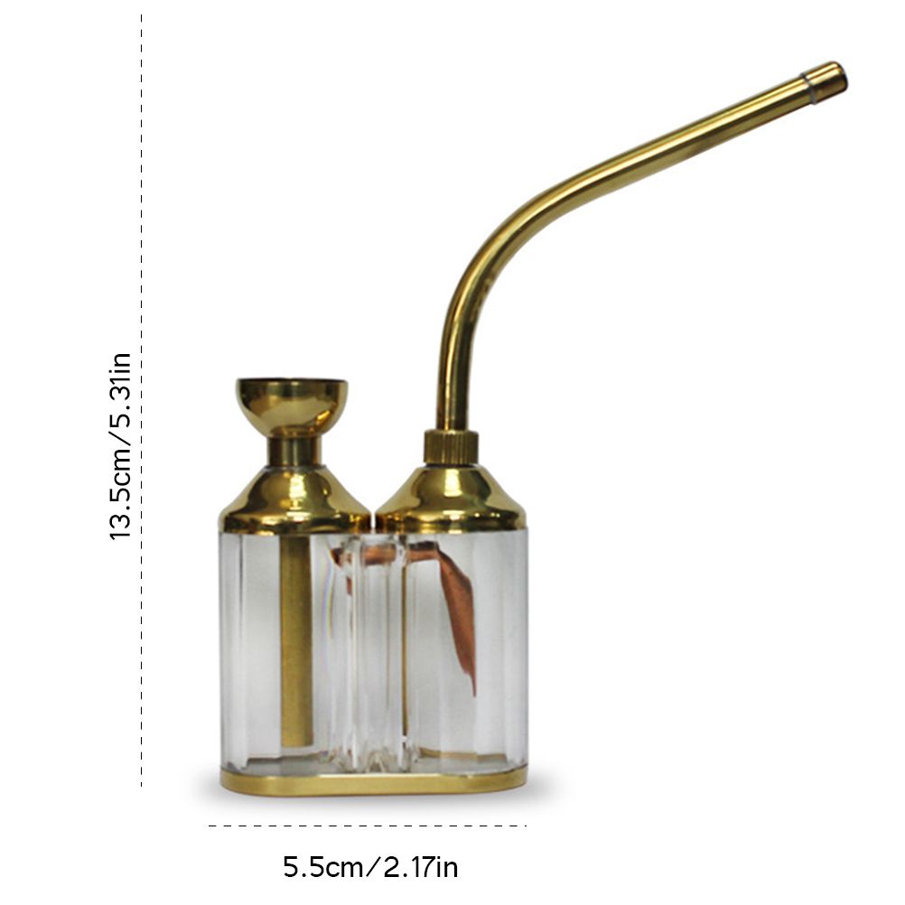 Water Tobacco Smoking Pipe Mini Portable Double Filter Cigarette Holder