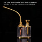 Water Tobacco Smoking Pipe Mini Portable Double Filter Cigarette Holder