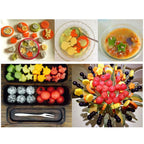 9Pcs Fruit Vegetable Cutter Molds Cartoon Cutter Mold Flowers Cake Biscuit Cutting Shape Tools Fondant Pastry Moulds