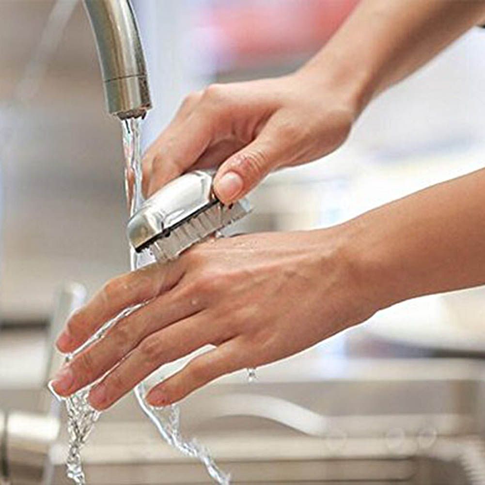 Handwash Brush Stainless Steel Hand Cleaning Brush Small Nail Brush