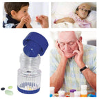 2 in 1 Portable Pill Crusher Pill Container Pulverizer Storage for Medicine Tablets Pill Cases Splitters