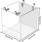 Acrylic Bird Bathtub Bath Shower Box Bowl with Hooks Cage Accessory for Birds Parrots