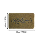 Welcome Doormat Polyester Fiber Welcome Mat Outdoor Rug Non Slip Entryway Indoor Outdoors Mats