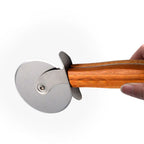 Stainless Steel Pizza Cutter Wheel Kitchen Pizza Cutter with Anti Slip Wooden Handle