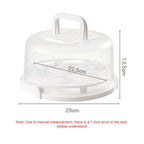 Cake Carrier Cover Cake Stand with Lid Dessert Serving Platter with Handle Cupcake Holder Pies Display with Base