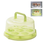 Cake Carrier Cover Cake Stand with Lid Dessert Serving Platter with Handle Cupcake Holder Pies Display with Base