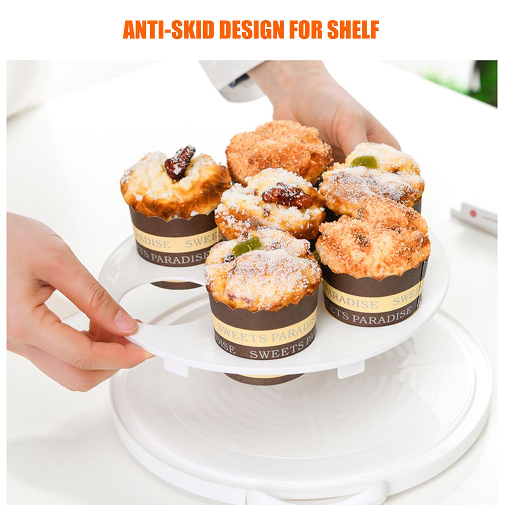 Cake Carrier Cover Cake Stand with Lid Dessert Serving Platter with Handle Cupcake Holder Pies Display with Base