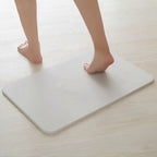 Diatomite Bath Mat Quick Drying Shower Mat Absorbent Non Slip Foot Pad
