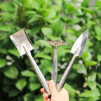 Garden Trowel Set 3PCS Mini Stainless Steel Trowel Weed Fork and Transplant Trowel Hand Tool Set for Gardener