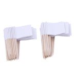 100Pcs Flag Cupcake Toppers Toothpick Flags Cheese Markers Sticks Flag Topper for Party Cake Food Cheeseplate Appetizers