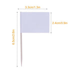 100Pcs Flag Cupcake Toppers Toothpick Flags Cheese Markers Sticks Flag Topper for Party Cake Food Cheeseplate Appetizers