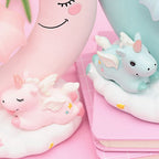 Cartoon Moon Led Night Light Resin Baby Nursery Lamp Ornaments Bedside Table Lamp Kids Gift Toy