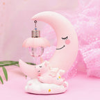 Cartoon Moon Led Night Light Resin Baby Nursery Lamp Ornaments Bedside Table Lamp Kids Gift Toy