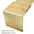 30x180cm Sparkly Sequin Table Runner Wedding Party Christmas Table Runner Tablecloth Decoration