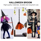 Halloween Witch Broom Cosplay Broom Prop for Halloween Costume Party