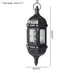 Hanging Candle Lantern Moroccan Chandelier Retro Candle Holder Moroccan Vintage Metal Hollow Wedding Hanging Candle Holders