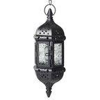 Hanging Candle Lantern Moroccan Chandelier Retro Candle Holder Moroccan Vintage Metal Hollow Wedding Hanging Candle Holders
