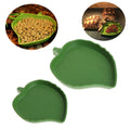 2PCS Leaf Reptile Food Water Bowl Plate Dish for Tortoise Snake Crawl Pet Drinking and Eating