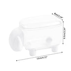 Mini Plastic Cotton Swab Storage Box Cute Sheep Dust Proof Cosmetic Cotton Storage Box Household Desktop Organizer